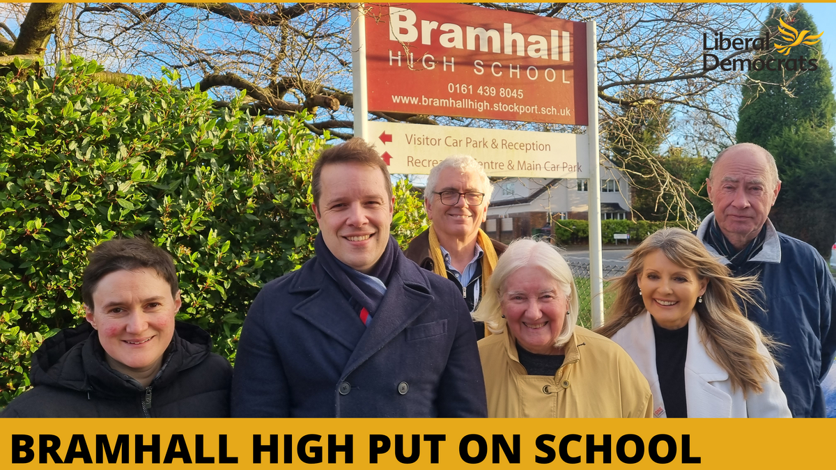 Bramhall High School Campaign Success Cheadle Liberal Democrats