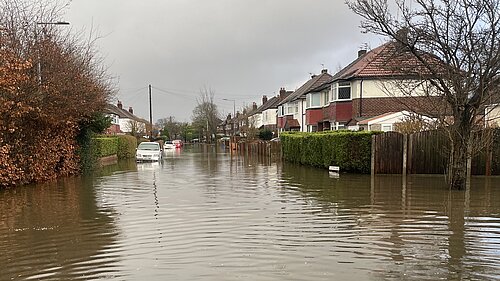 Flooding in Cheadle