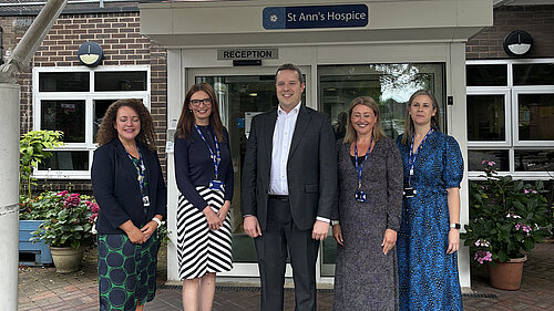 Tom Morrison MP at St Ann's Hospice