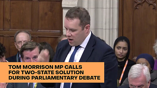 Tom Morrison MP speaks in Westminster Hall debate on Israel/Palestine